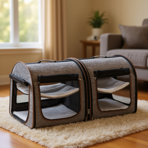 Transportín para Gatos, con Cierre de Cremallera, Solución de Viaje para Animales Pequeños, Cómodo y Portátil - Product Image 2