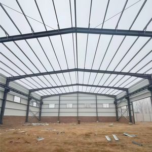 Vorgefertigte Stahlrahmenkonstruktion Verzinkte Industriehalle Lagerhaus Werkstatt mit Sandwichpaneelen - Product Image 4