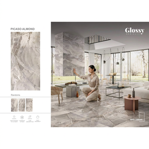 Modern Gray 600x1200mm Acid Resistant Glazed Polished Porcelain Wall Floor Tiles - Product Image 4