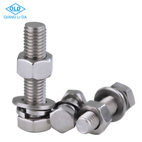 Produsen dan pemasang baut dan mur segi enam baja tahan karat kustom Grade 8 M6 M8 M10 SS 304, baut dan mur kepala segi enam Allen Flush.