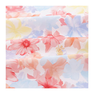 Nouveau tissu en coton popeline imprimé fleurs et plantes, 100% coton, style années 80, respirant, tissu londonien, 120 g/m², nouveau - Product Image 1