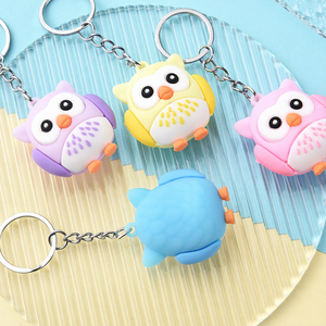 Soododo Neuer Niedlicher Anime-Cartoon-Eulen-Puppen-PVC-Schlüsselanhänger, Accessoire für Studenten und Paare, Kleines Geschenk, Großhandel - Product Image 1