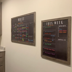 Calendrier hebdomadaire Tableau hebdomadaire Planificateur effaçable à sec Tableau noir Planificateur hebdomadaire encadré - Product Image 6