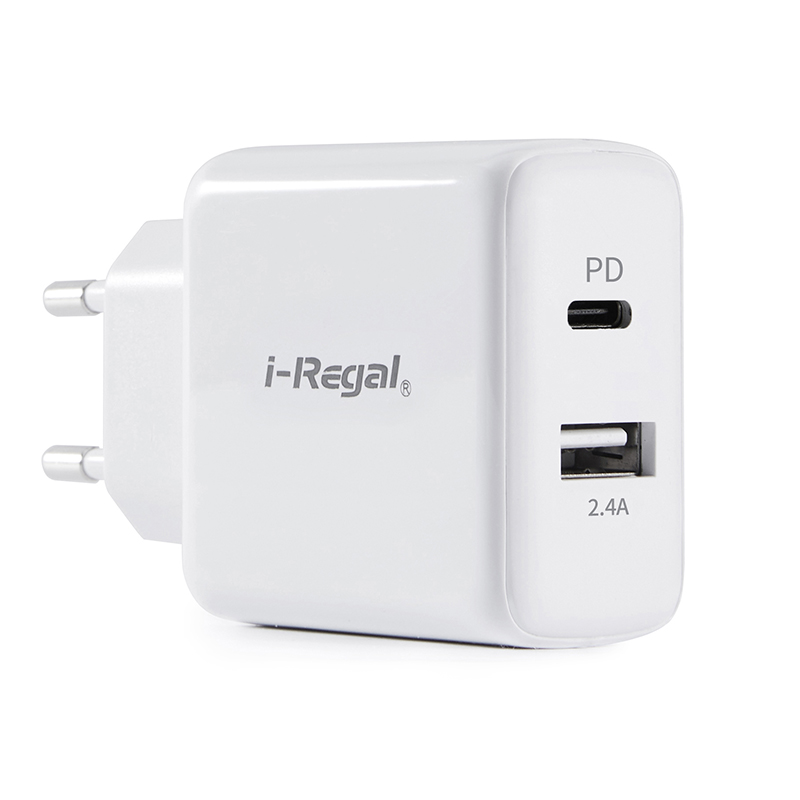 Iregal новая модель 42 Вт 2USB PD мощное быстрое зарядное устройство для путешествий