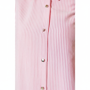 Poudre de chemise rayée à boutons métalliques - Product Image 1