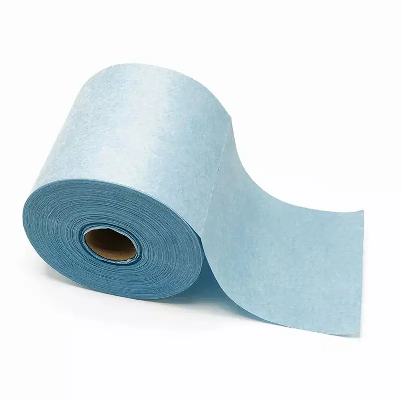 Cleaning Roll Wipes Lint Free Dual Ply Dotted Wipes 240 Gsm Disposable Wipe Cloth