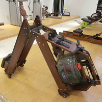 Máquina de Remo Resistente al Agua para Uso Comercial y Doméstico, Remo Plegable de Madera con Doble Pista y Resistencia al Agua