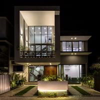 Conteneur extensible moderne de luxe Maison Villa préfabriquée en acier pour la maison, le bureau ou l'hôtel Matériau du conteneur d'expédition de luxe