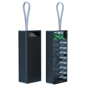 4 styles, 16 packs, coque de batterie externe DIY 18650, prend en charge la charge sans fil PD, indicateur LED, sans batterie intégrée - Product Image 4