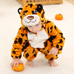 Mameluco de poliéster Michley 2025 Direct <span class=keywords><strong>Factory</strong></span>, diseño de Otoño de manga larga con cremallera y patrones de animales de leopardo para bebé - Product Image 5