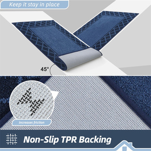 Tapis <span class=keywords><strong>de</strong></span> <span class=keywords><strong>porte</strong></span> absorbant l'eau, antidérapant, noir, lavable, attrape-saleté, tapis <span class=keywords><strong>de</strong></span> <span class=keywords><strong>porte</strong></span> intérieur pour entrée - Product Image 3