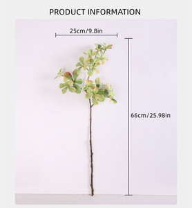Branches vertes artificielles en plastique de <span class=keywords><strong>Pieris</strong></span> <span class=keywords><strong>japonica</strong></span>, feuilles d'Eucalyptus et d'Enkianthus, plantes à feuilles persistantes pour la maison, les mariages, les jardins et les bureaux - Product Image 6