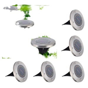 Luz Solar para Jardín, 20 LED, Impermeable, de Acero Inoxidable, para Exteriores, Luz Blanca Cálida - Product Image 3