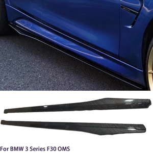 สเกิร์ตข้างคาร์บอนไฟเบอร์ทรง OMS สำหรับรถซีรีย์ 3 รุ่น F30/M3 F80 ซีดาน ปี 2013-2019 - Product Image 1