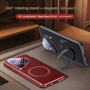 Étui de téléphone <span class=keywords><strong>en</strong></span> <span class=keywords><strong>cuir</strong></span> PU de haute qualité avec protection d'objectif magnétique sans fil <span class=keywords><strong>en</strong></span> métal 360° pour Huawei Pura 70 80 Ultra <span class=keywords><strong>90</strong></span> Pro <span class=keywords><strong>Max</strong></span> - Product Image 2