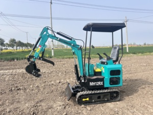 Mini Escavatore Cingolato AGT MH12RX da 1,2 Tonnellate con Motore a Benzina Certificato EPA <span class=keywords><strong>per</strong></span> Giardini Familiari e Fattorie - Product Image 2