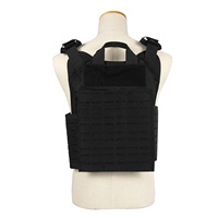 Chaleco Táctico MOLLE de Liberación Rápida con Corte Láser de 10x12 Pulgadas, Chaleco de Seguridad MOLLE para Hombre, Chaleco Táctico CS