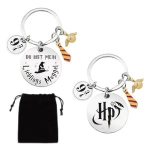 Portachiavi in Acciaio Inossidabile a Tema <span class=keywords><strong>Harry</strong></span> <span class=keywords><strong>Potter</strong></span>, Ciondolo Chiave Magica, Vendita all'Ingrosso - Product Image 2