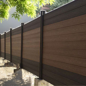 รั้วไม้เทียม WPC ตัวอย่างฟรี สำหรับตกแต่งบ้าน แผ่นรั้วคอมโพสิตไม้พลาสติก โครงเหล็ก สำหรับสวนและวิลล่า - Product Image 2