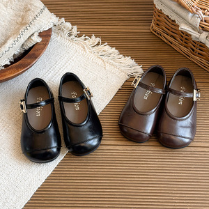 <span class=keywords><strong>Scarpe</strong></span> da ragazza in pelle nera, stile coreano, suola morbida, <span class=keywords><strong>scarpe</strong></span> da principessa retrò - Product Image 3