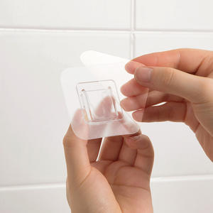 Soporte Adhesivo Acrílico para Cables, Gancho Individual de 5.8x5.8cm, Impermeable, Montaje en Pared sin Perforación - Product Image 2