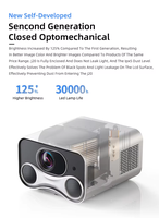 Projecteur d'étoiles Full HD 4K Keystone 600Ansi Lumens LASER 300 pouces Projecteurs LED intelligents Android hd 4k 1080p