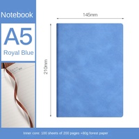 Agenda quotidien A5 personnalisé avec logo, carnet en cuir PU, journal, accessoire de bureau classique, couverture en cuir PU, 50 feuilles