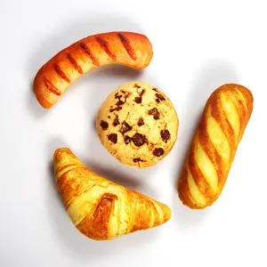 Plüsch Gefüllte Haustier Dessert Brot Essen Quietschendes Spielzeug für die Förderung