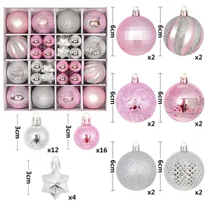Wholesale Hot Sales Christmas Tree Hanging Balls Ornaments Pendants For Party Decor Sets Christmas Gifts Supplies