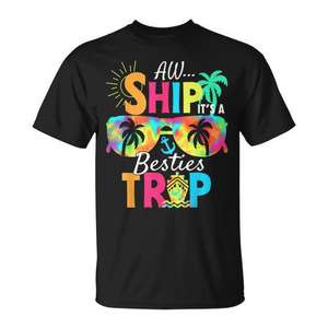 Camiseta Aw Ship It'S A Besties Trip 2025 Friends Vacay Cruise - Product Image 1