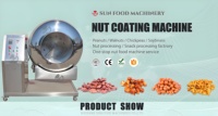 Machine à enrober les popcorn inclinable multifonctionnelle pour caraméliser les noix de cajou, les amandes, les arachides et le sucre pour la production de snacks caramélisés