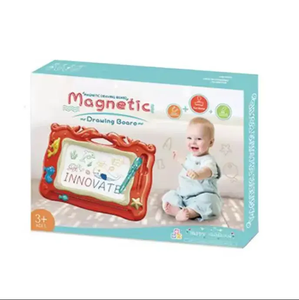 Kit mainan lukisan seni anak-anak papan gambar Doodle magnetik kartun lumba-lumba dengan kuas cat - Product Image 3