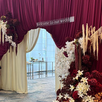 Décoration de mariage en gros et fournitures : Drapé de plafond élégant en tissu de soie de lait pour événements festifs