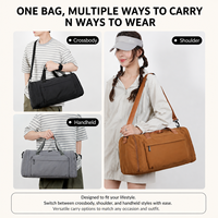 Sac de sport multifonctionnel avec séparation humide/sec, compartiment à chaussures dédié, sac de voyage grande capacité pour l'extérieur
