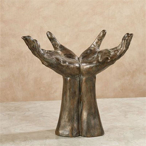 Statua Artistica Contemporanea Gigante in Bronzo a Forma di Mano, Decorazione Paesaggistica per Esterni, Enorme Scultura in Metallo Fuso di <span class=keywords><strong>Uomo</strong></span> Seduto Pensante - Product Image 2