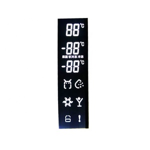 Pannello <span class=keywords><strong>LCD</strong></span> Golden Vision Freezer <span class=keywords><strong>Segment</strong></span> TN STN VA Negative con Display Digitale Nero -20~70 - Product Image 1
