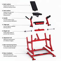 Meilleure vente avec garantie : Équipement de sport pour salle de gym, échantillon disponible, vente en gros, extension de jambe