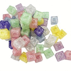 18mm Luminous Crack Ice Cubes Square <b>Acrylic</b> <b>Blocks</b> for DIY Craft Decoration - Product Image 5