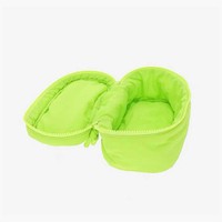 Sac cosmétique bouffant de mode avec logo personnalisé trousse de toilette de grande capacité trousse de beauté trousse de maquillage bouffante en coton doux et moelleux