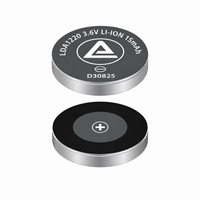 Baterai Koin Sel Lithium Ion LDA1220 15mAh Diameter 12.5mm untuk Pembuat Instrumen Portabel dan Alat Bantu Dengar