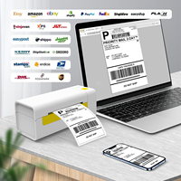 Imprimante d'étiquettes thermiques directes Uyin Y486 203dpi sans fil USB/BT approuvée FCC, compatible avec plusieurs systèmes d'exploitation, haute vitesse, en stock, garantie 1 an