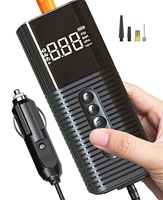 Compresseur d'air électrique numérique 12V pour allume-cigare avec moniteur de pression des pneus et pression maximale de 150 psi