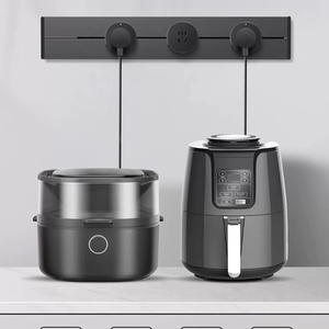 Presa di corrente a binario rimovibile nera in lega di alluminio di alta qualità di nuovo Design presa di corrente per ufficio da cucina - Product Image 6