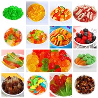 Zacht Zoet Stuk Fruit Snoepjes Mix Fruit Gummy Candy Cartoon Vormen Gummy