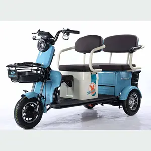 Electric 3 Wheel Bicycles Electric Tricycle For Loading Battery Tricycle 3 Wheel Batteries Electric Tricycle With Rear Seat