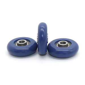 Roues de guidage pour portes et fenêtres d'équipements automatisés, poulies revêtues de caoutchouc 5*28*8mm, joints toriques, petits rouleaux en plastique - Product Image 3