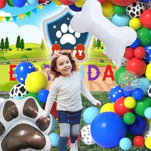 Kit d'arche de ballons en forme de patte pour la vente en gros, avec ballon en aluminium en forme d'os de chien et ballons à empreintes de pattes pour décorations de fête d'anniversaire - Product Image 2