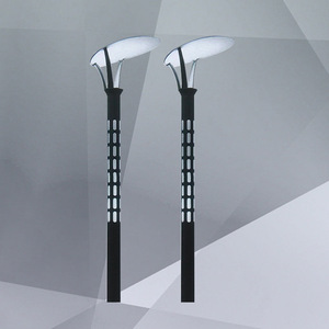 Lámpara de calle <span class=keywords><strong>LED</strong></span> de doble cabeza superbrillante, luz doméstica de mástil alto de 3M para patio, jardín, casa, impermeable, con energía Solar - Product Image 3