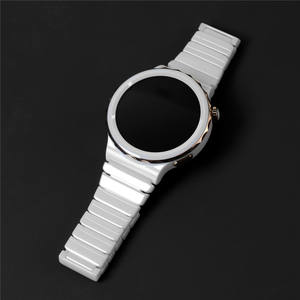 Correa de 20mm para reloj uwei 3 <span class=keywords><strong>PRO</strong></span> de <span class=keywords><strong>42mm</strong></span> de cerámica blanca para mujer, cadena de 1 Cuenta, correa de reloj de moda de lujo - Product Image 2
