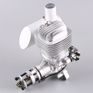 Motor de gasolina DLE61 de 61 CC para aeromodelismo de ala fija, monocilíndrico, con dos escapes, refrigeración por aire, arranque manual, de un solo carrera. - Product Image 6